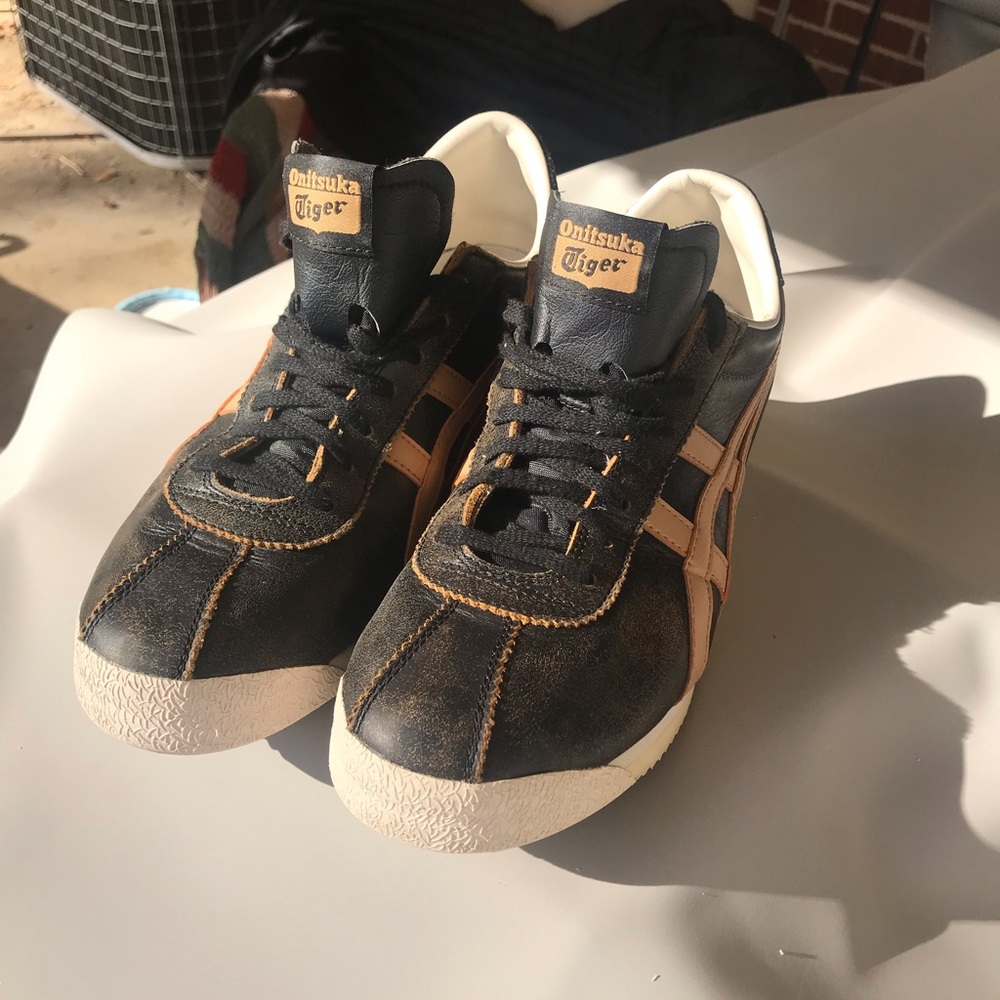 Limited Edition Dark brown baseball glove leather Onitsuka Tiger ASICS